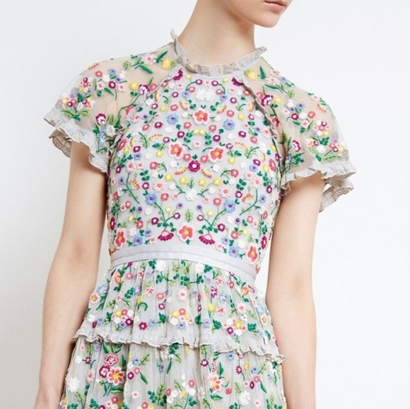 BHLDN Needle & Thread Gown size US 8 $781 - Picture 4 of 16